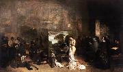 Gustave Courbet The Painter's Studio A Real Allegory (mk09) oil painting